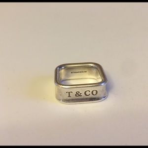 Square Tiffany and Co ring.